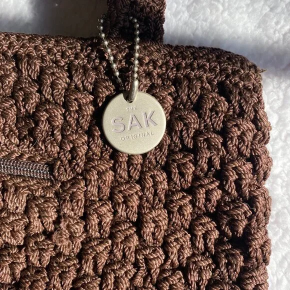 The Sak Woven Brown Shoulder Bag - Picture 1 of 16